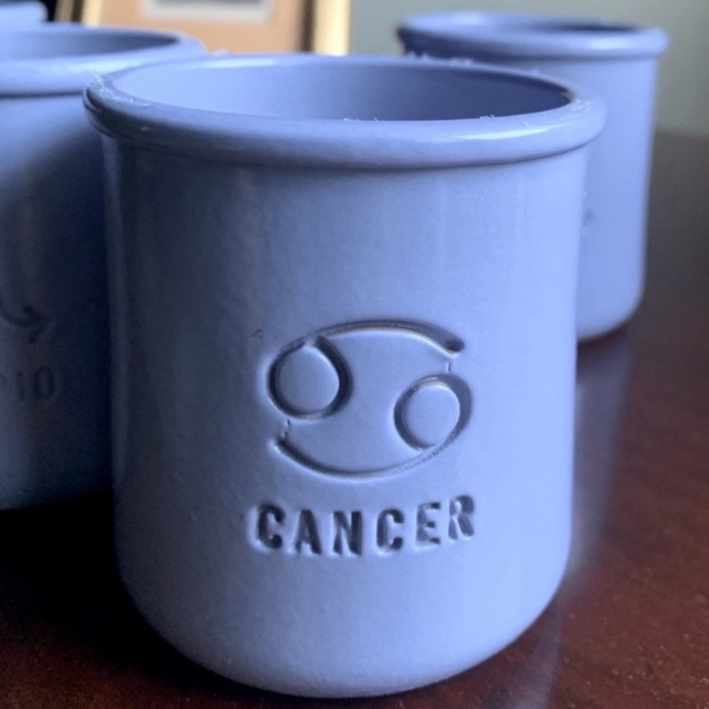 Set of 2 Zodiac & 2 Plain La Fermiere Glazed Terra Cotta
Mini Pots - Picture 3 of 8